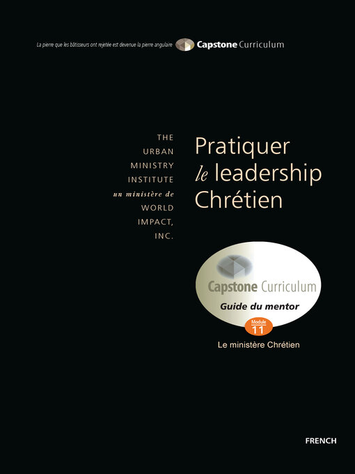Title details for Pratiquer le leadership chrétien, Guide du Mentor by Dr. Don L. Davis - Wait list